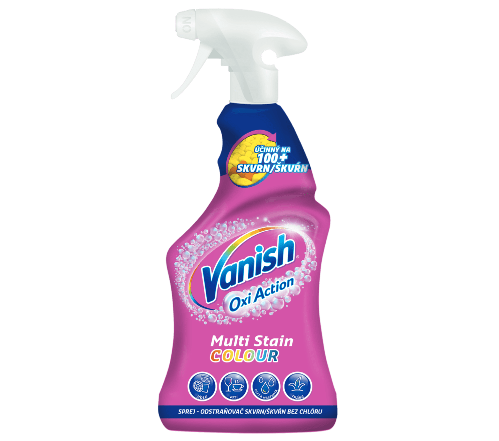 Vanish Oxi Action sprej odstraňovač škvŕn