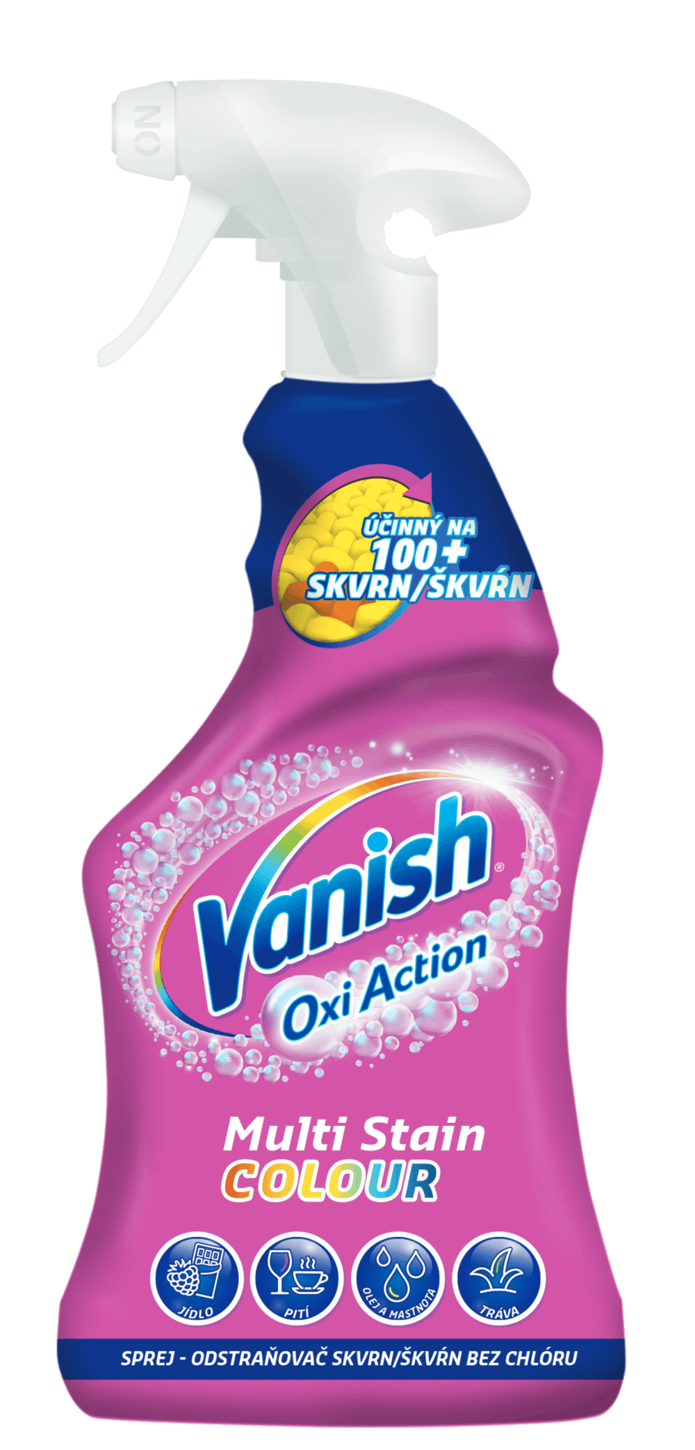 Vanish Oxi Action sprej odstraňovač škvŕn