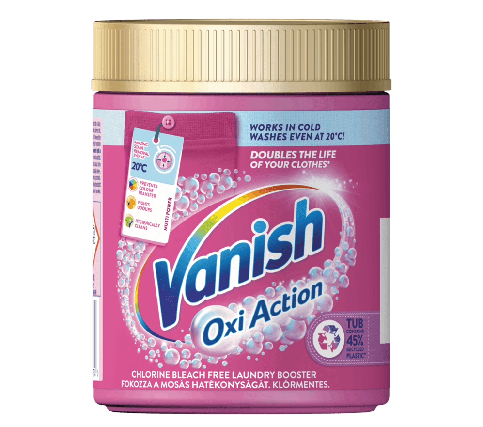 Vanish Oxi Action prášok na odstránenie škvŕn